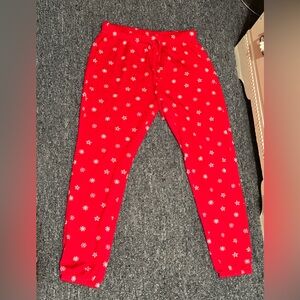 LOFT Red Pajama Pants